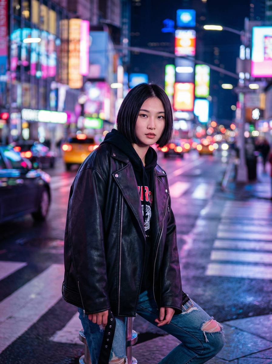 反差美女街拍短视频